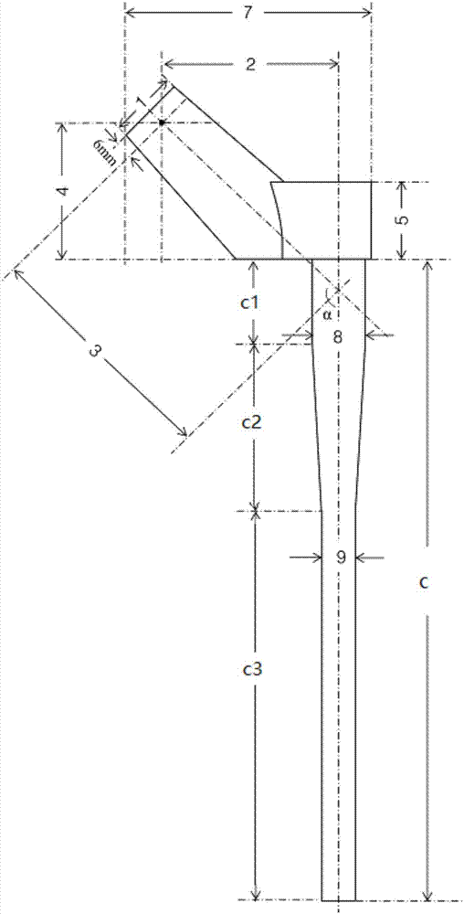 Modular non-cemented femoral stem prosthesis suitable for Chinese ddh patients