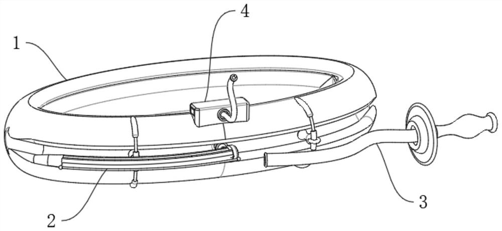 Components of airway opening device used for respiratory support of intensive care medicine