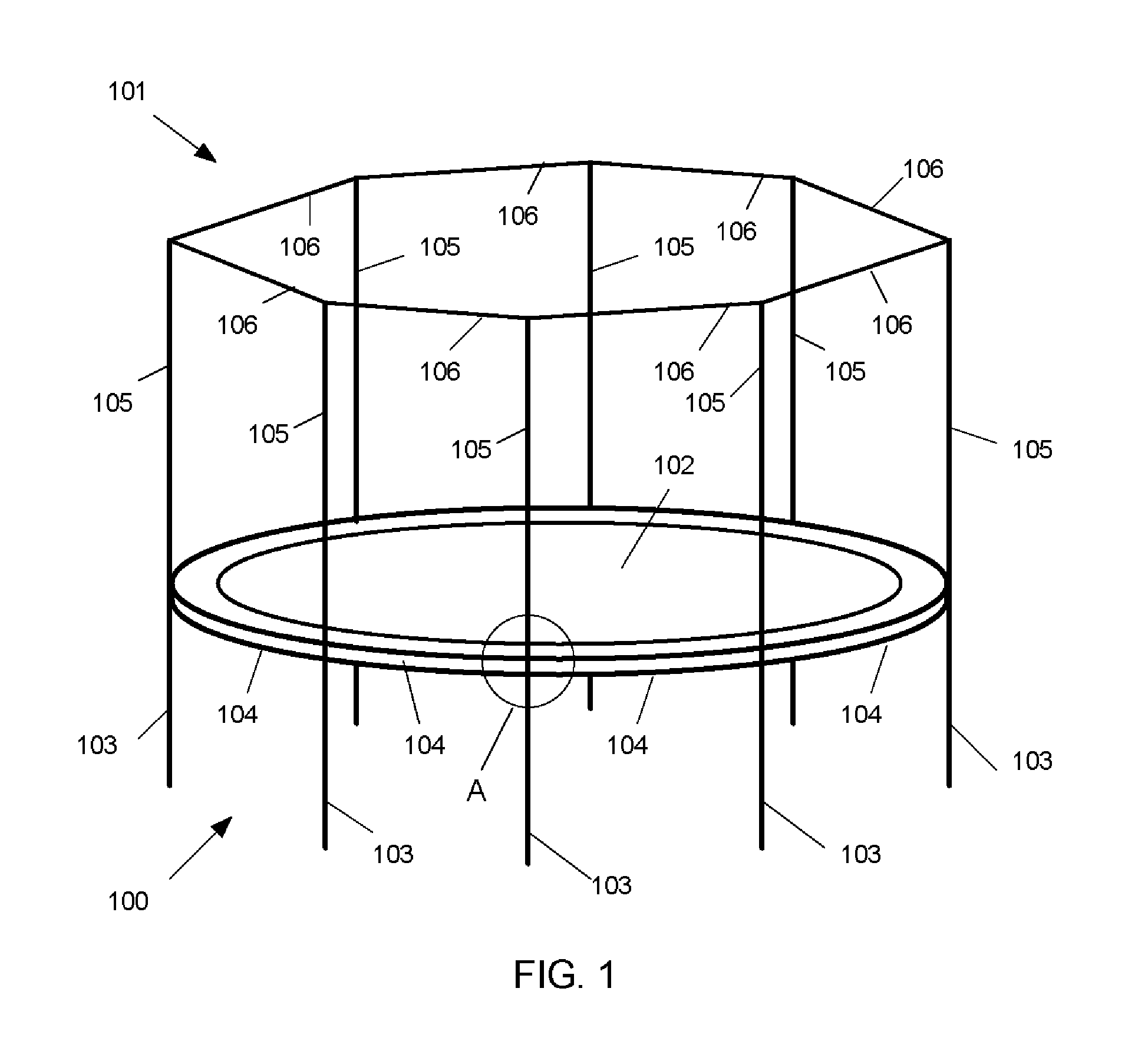 Recreational structure using a sleeve-joint coupling
