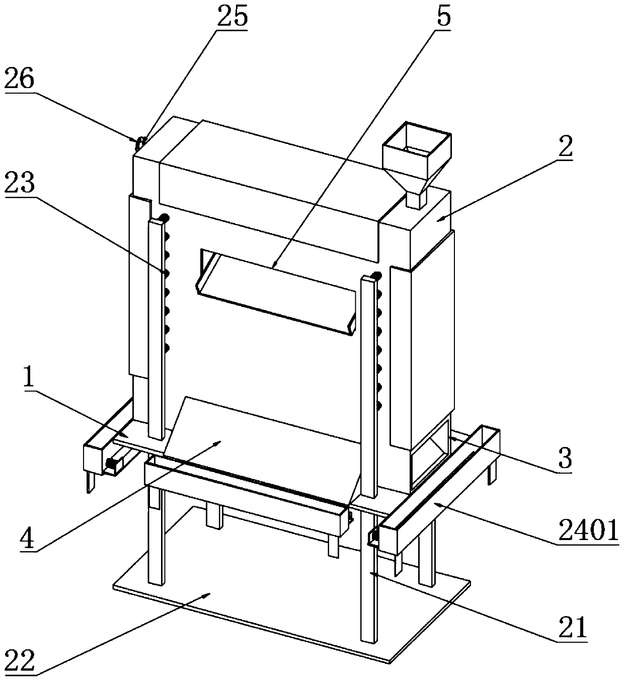 Automatic protection type sandstone sorting and collecting integration device for mechanical engineering
