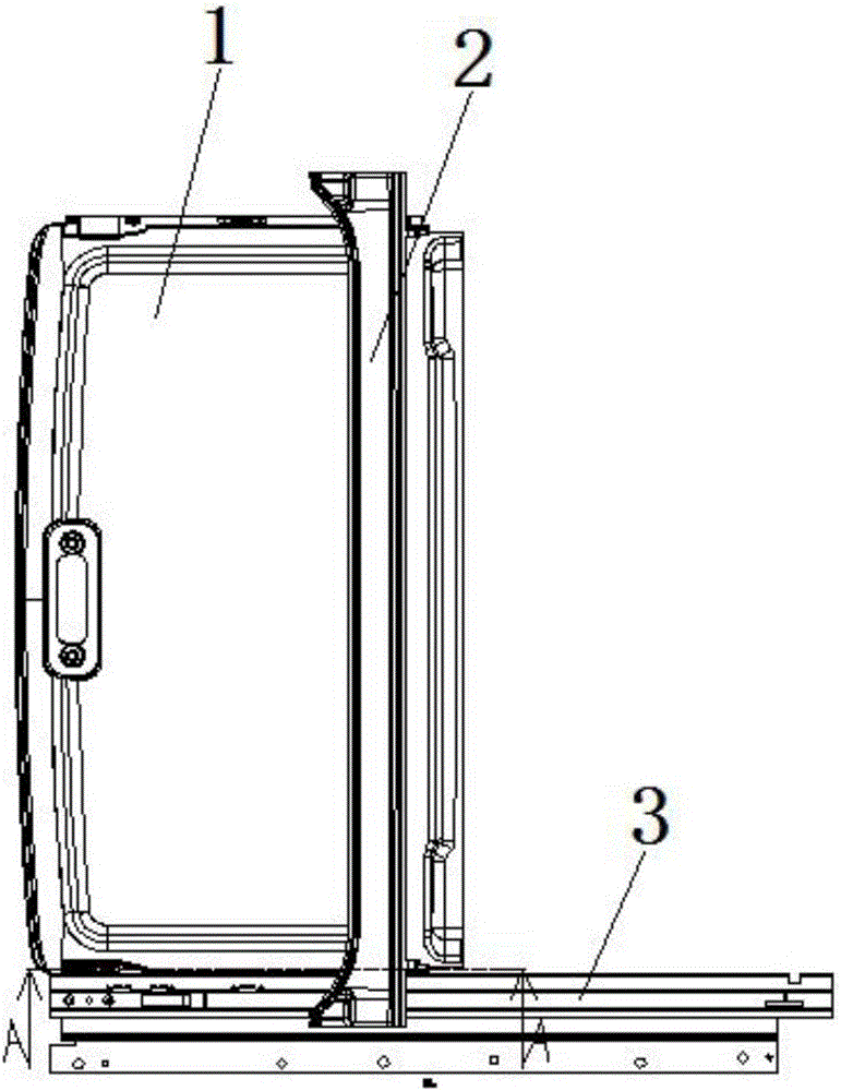 Assembly structure of automobile skylight sun shield and rear drainage groove