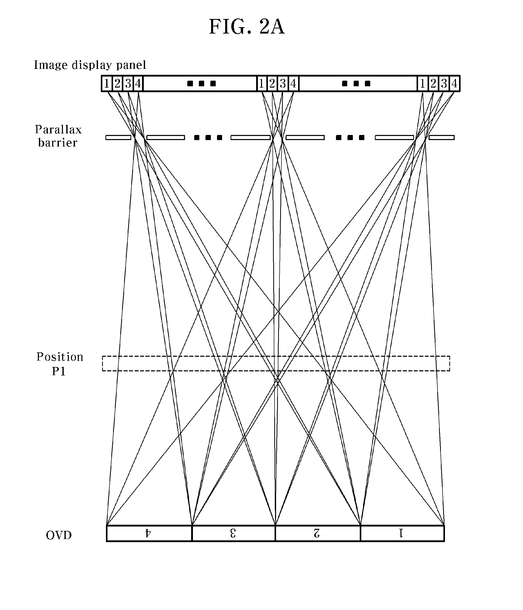 Autostereoscopic three-dimensional image display device using time division