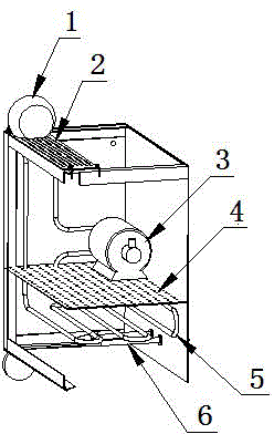 Efficient thermal shock joint performance test device for blade coating layer of gas turbine