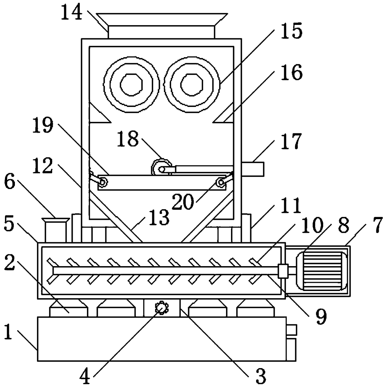Recovery processing device for producing polyether polyol and using method