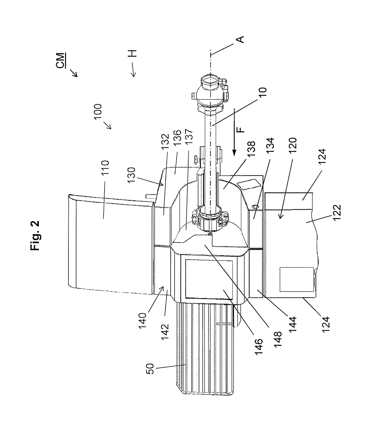 Clipping machine with easy access