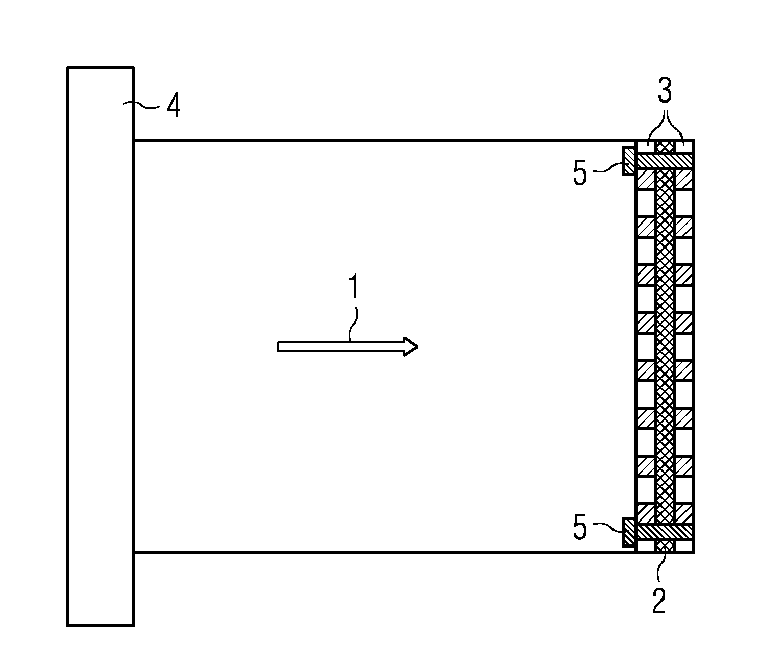Modified gas feed element for use in gasification plants having dry fuel introduction
