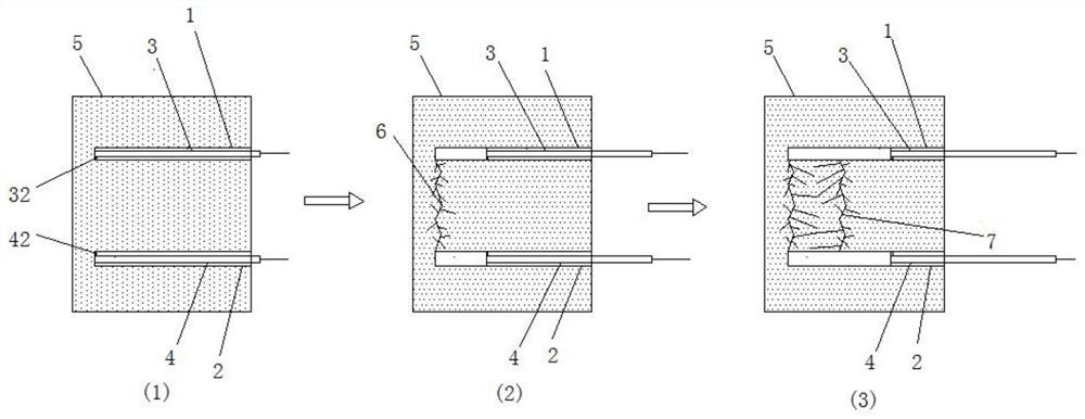 A method of pre-damage and fracture of hard rock based on high-voltage pulse electric explosion