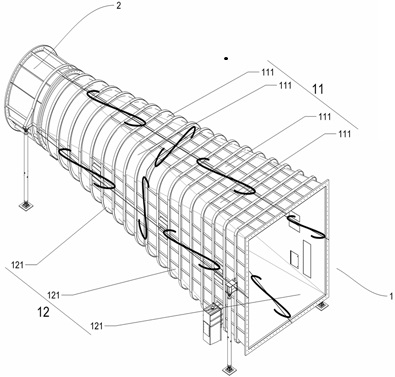 Manufacturing method of a steel runner automobile wind tunnel diffusion section