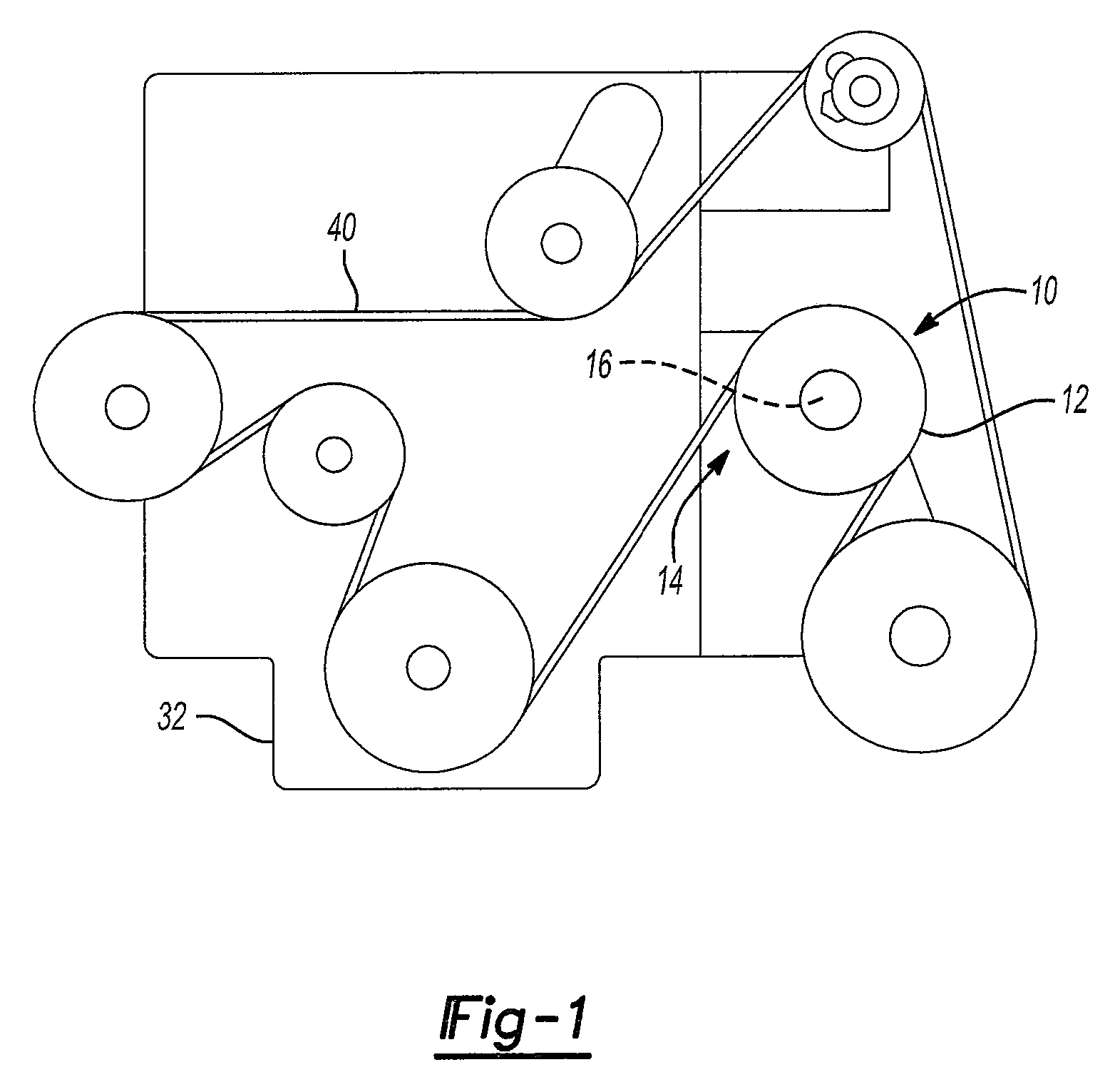 Driven accessory with low-power clutch for activating or de-activating same