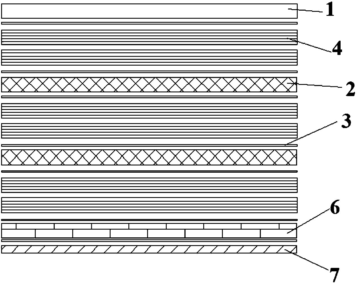 Super hybrid laminated composite structure and preparation method thereof