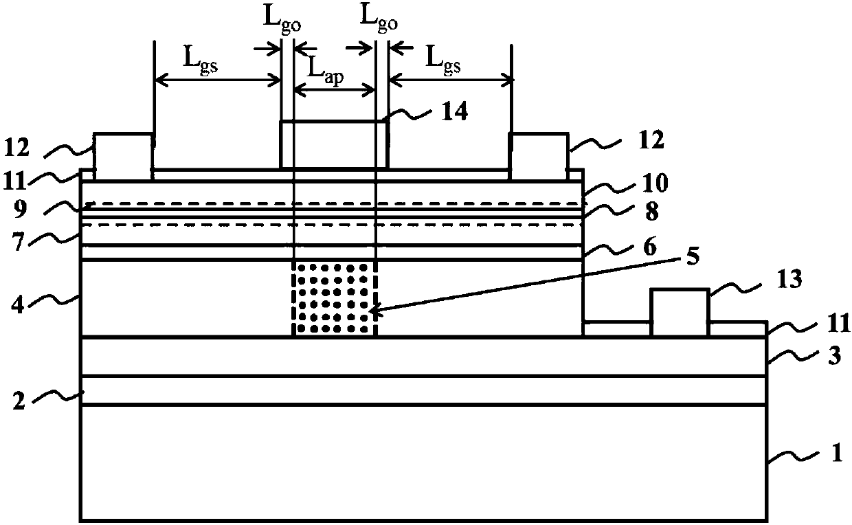 Vertical structure algan/gan HEMT device and fabrication method thereof