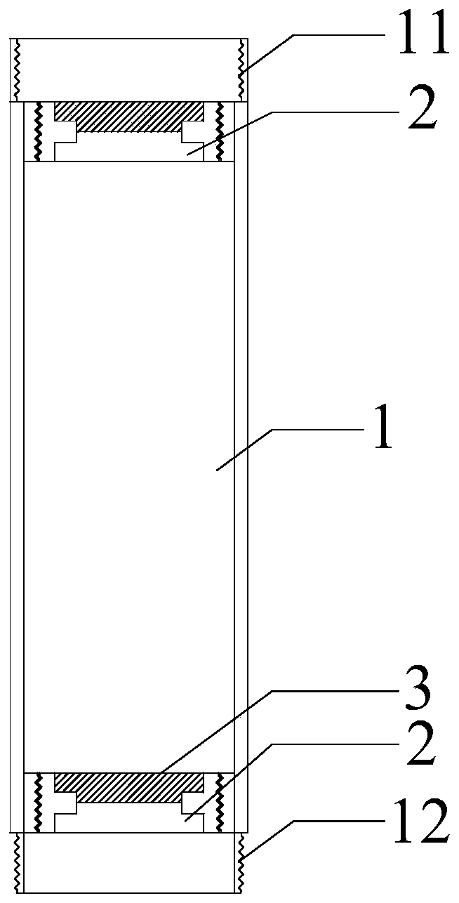 Assembly type slurry storage device for filling deep underwater confined space and assembly method of assembly type slurry storage device