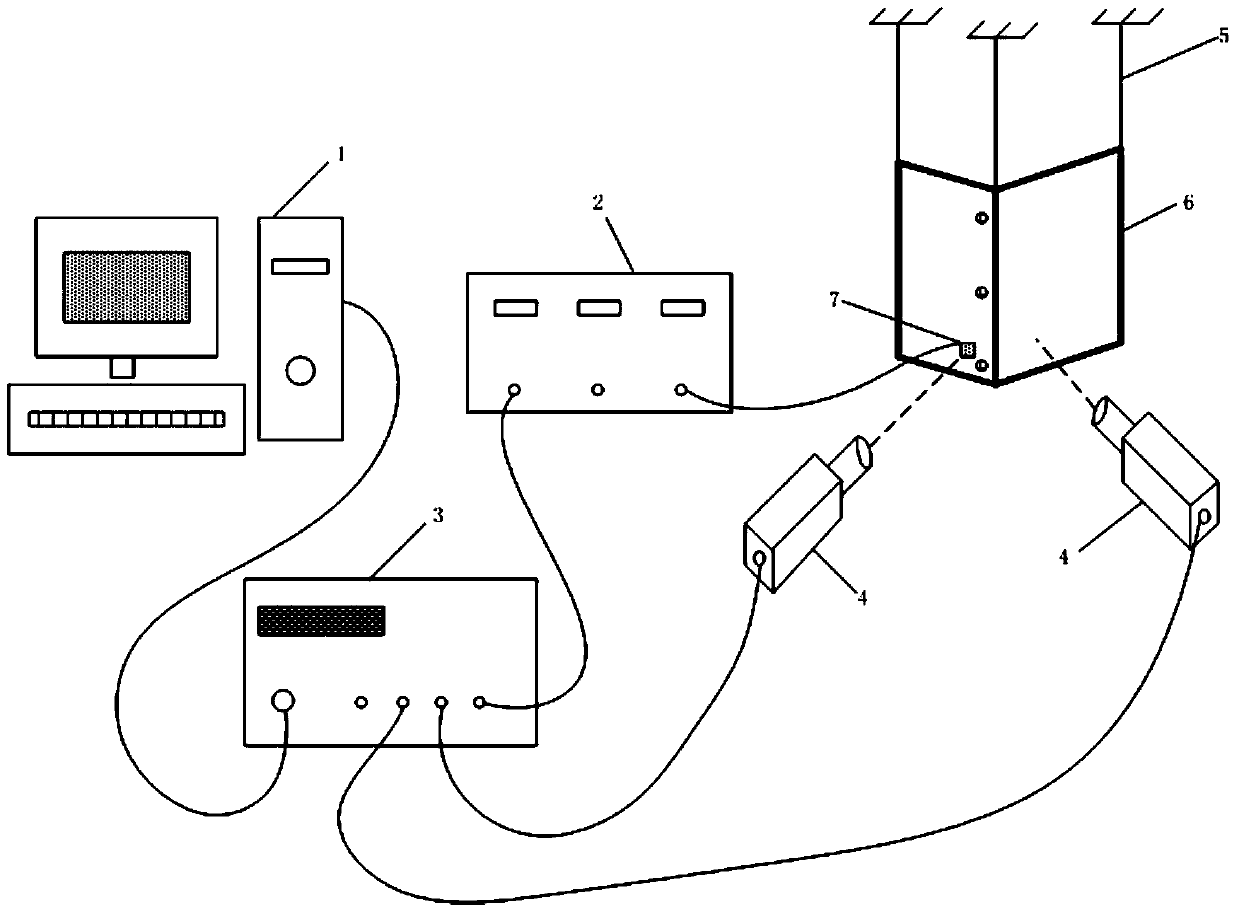 Loading device and method for measuring micro-vibration characteristics of structures