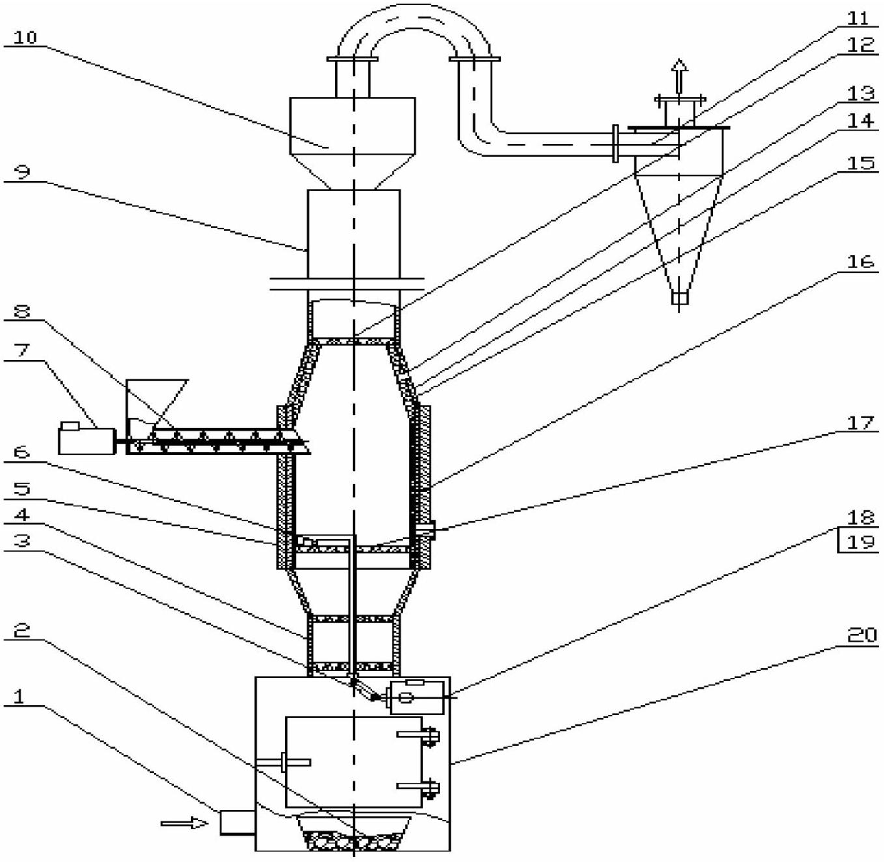 Biomass fuel pulse combustion hot blast device and use method thereof