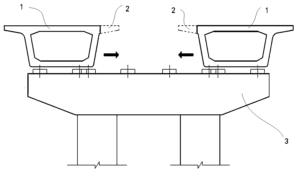 Construction method of beam transport channel in horn-mouth section of island-type station