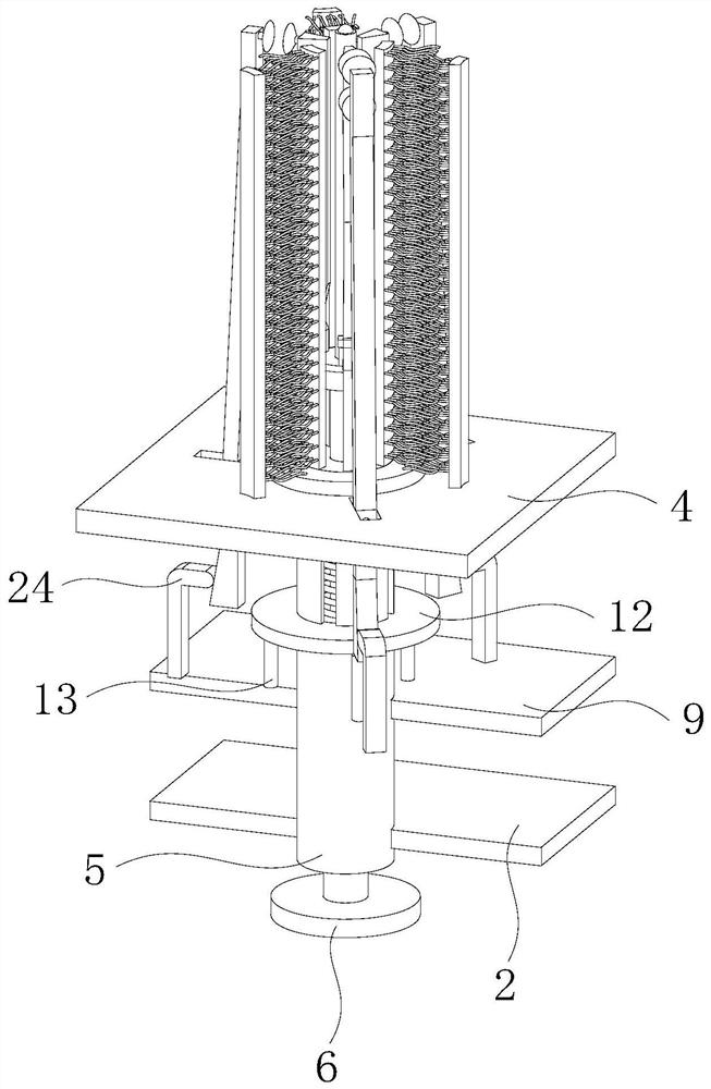 Test tube cleaning device for biological experiments