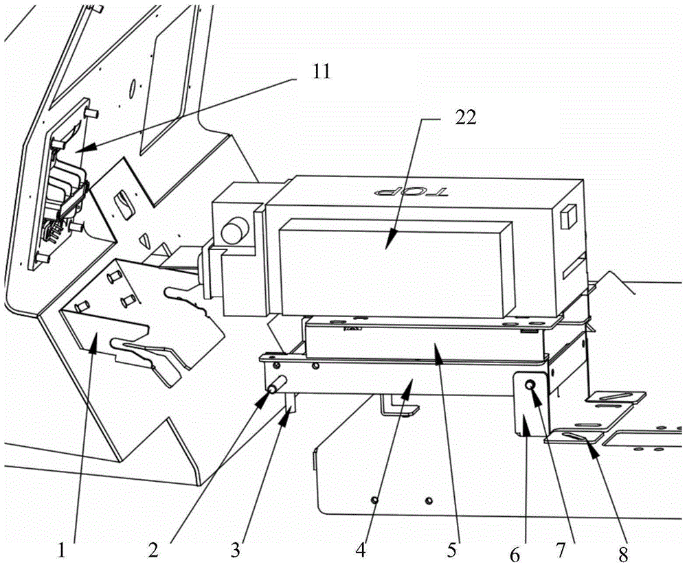 Financial equipment having function of aligning card reader with card insertion hole automatically