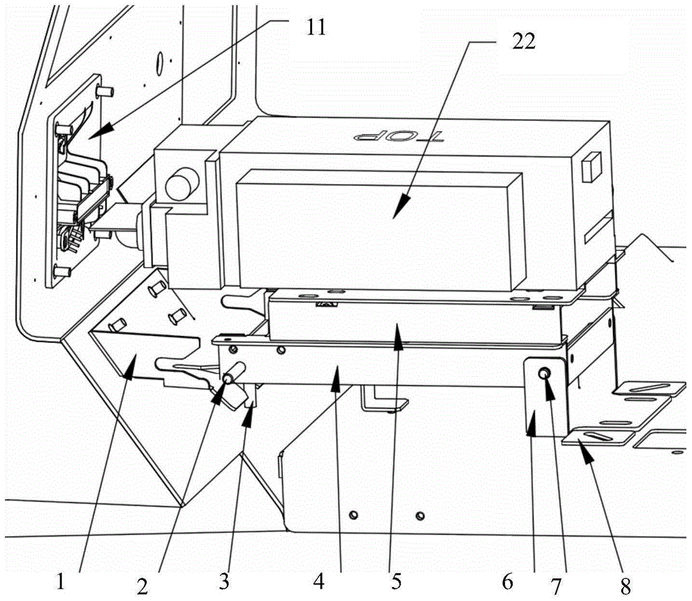 Financial equipment having function of aligning card reader with card insertion hole automatically