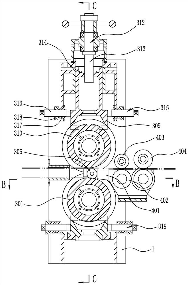 Steel pipe thermal flattening plate forming machine