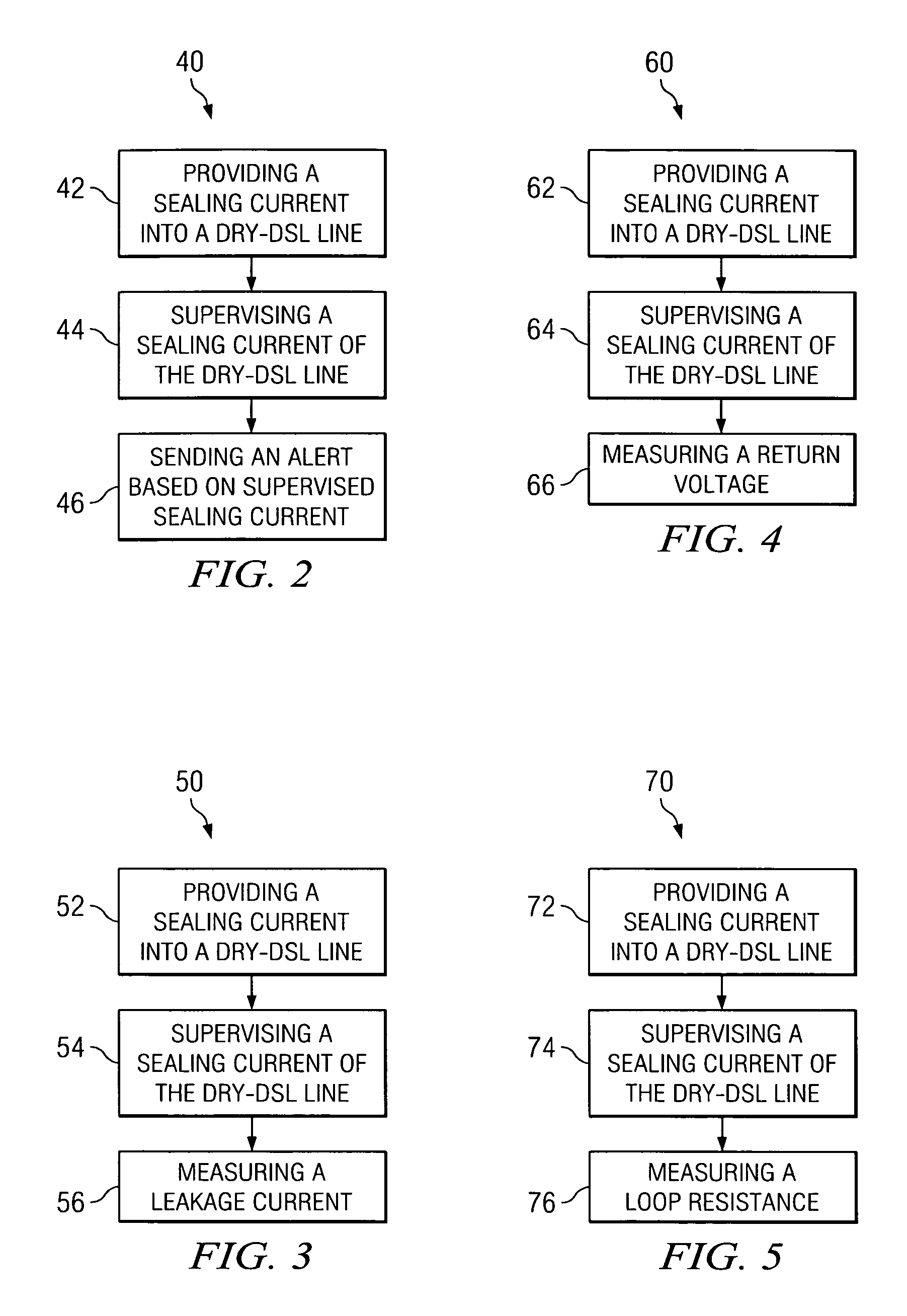 Autonomous metallic supervision with sealing current