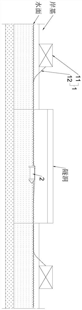 Long tunnel flow channel inspection system under high-flow-velocity flowing water condition