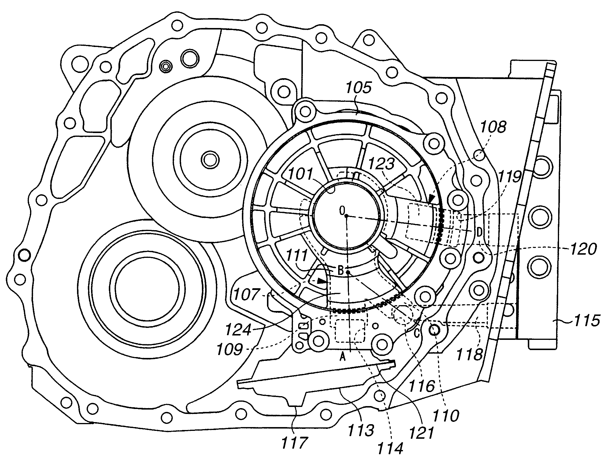 Oil pump structure of transmission