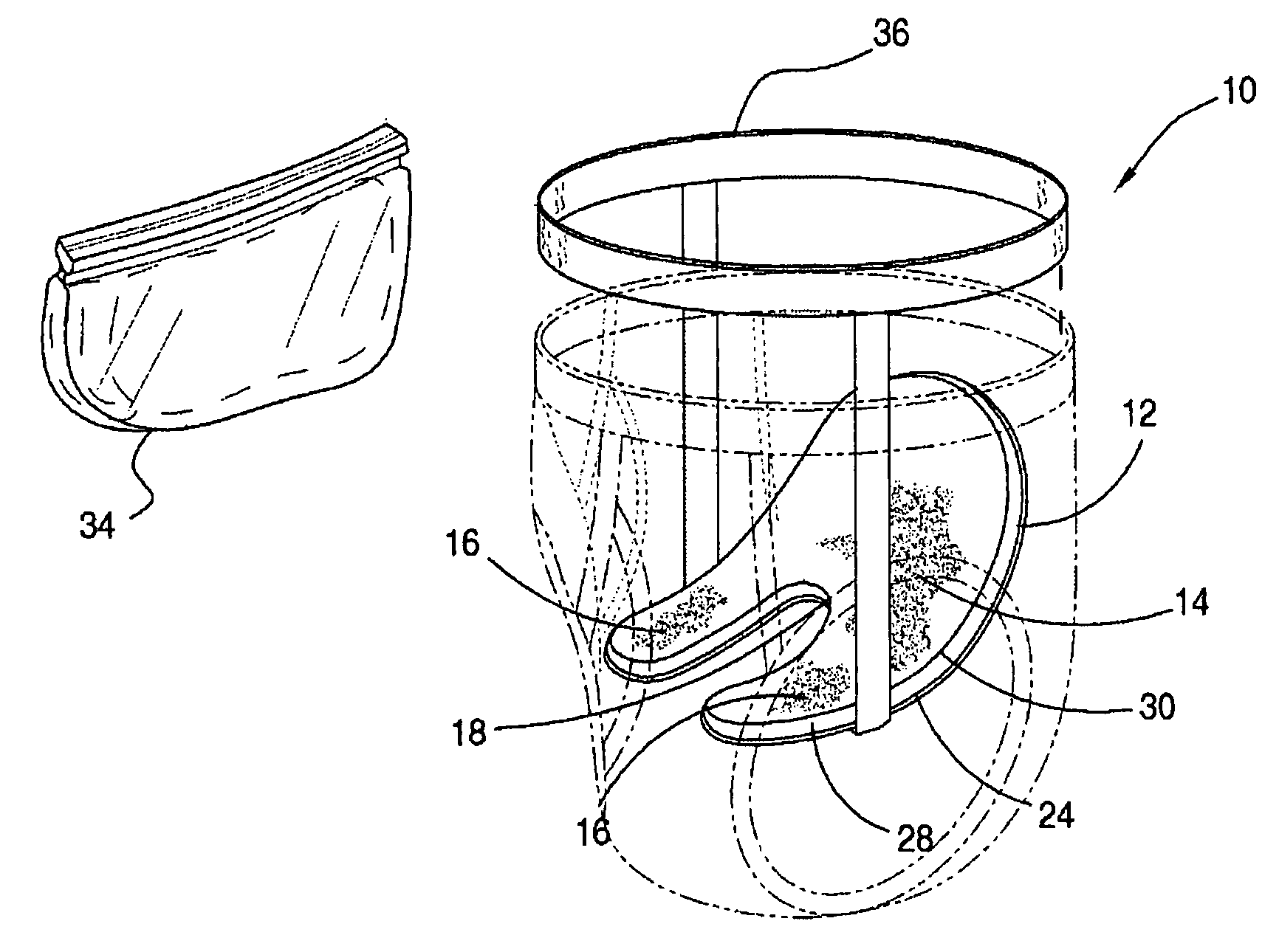 Sanitary device for men and method of using