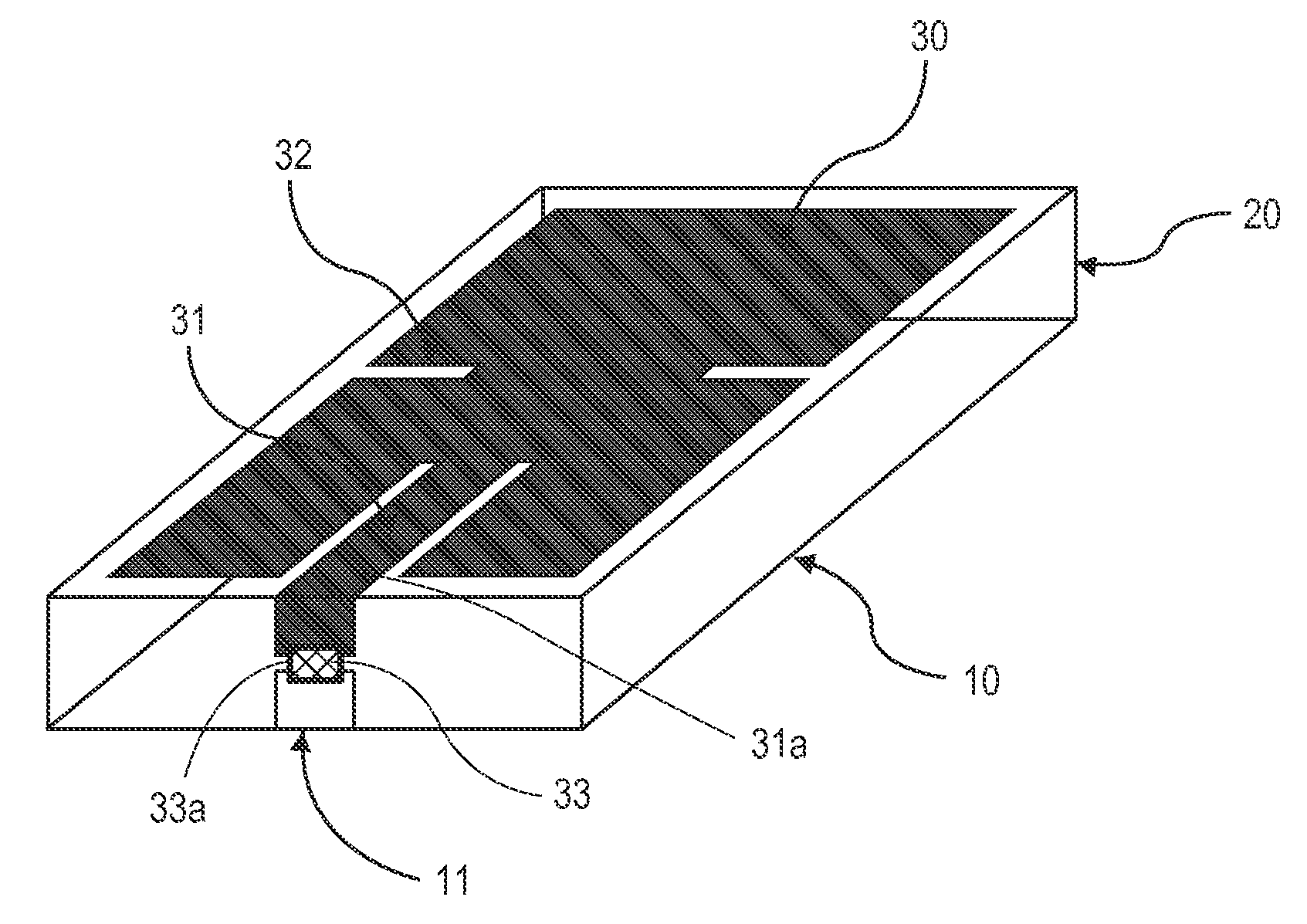 Miniaturized radio-frequency identification tag and microstrip patch antenna thereof