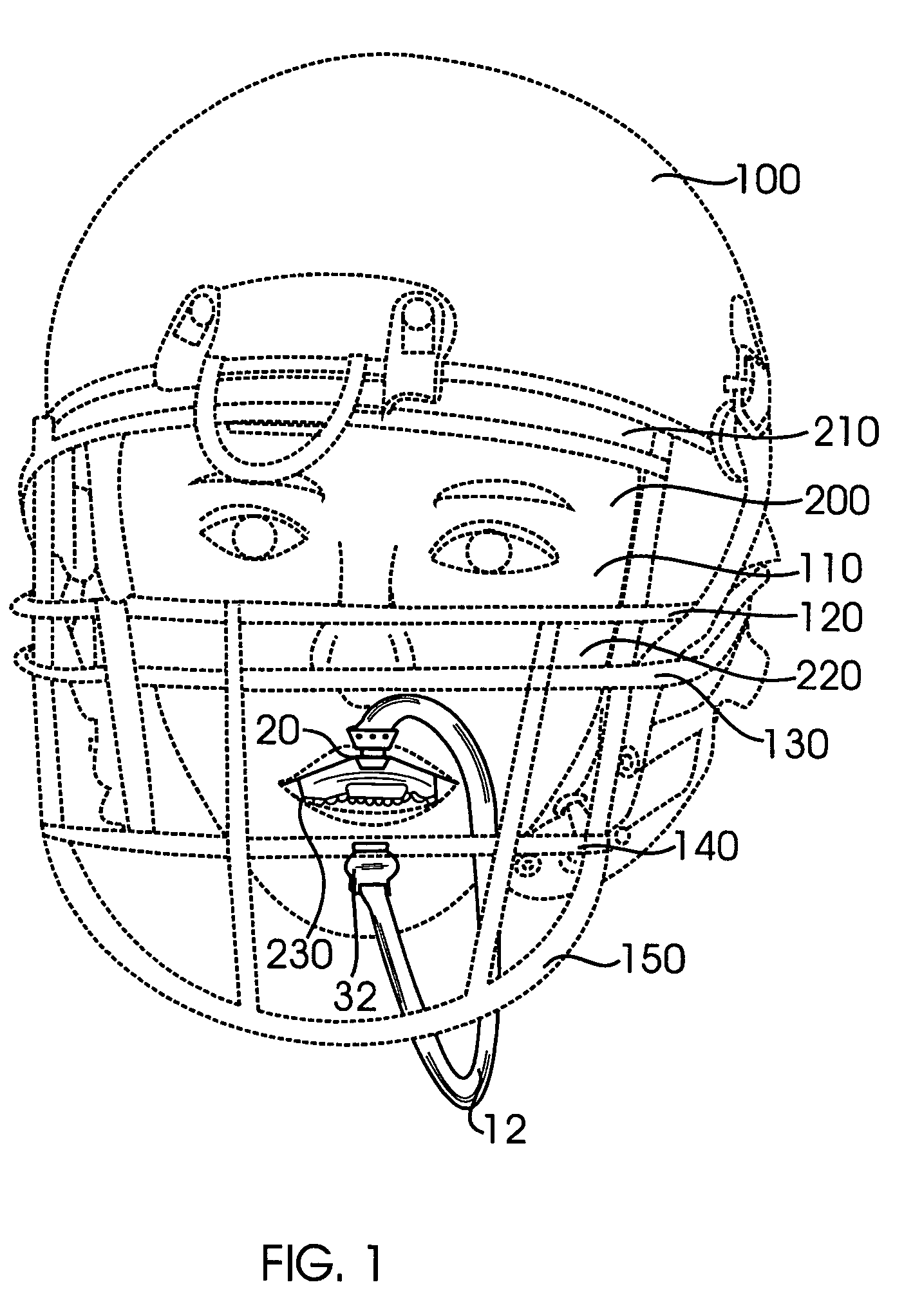 Double quick release mouth guard assembly