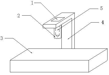 Laser head fixing device of laser cutting machine