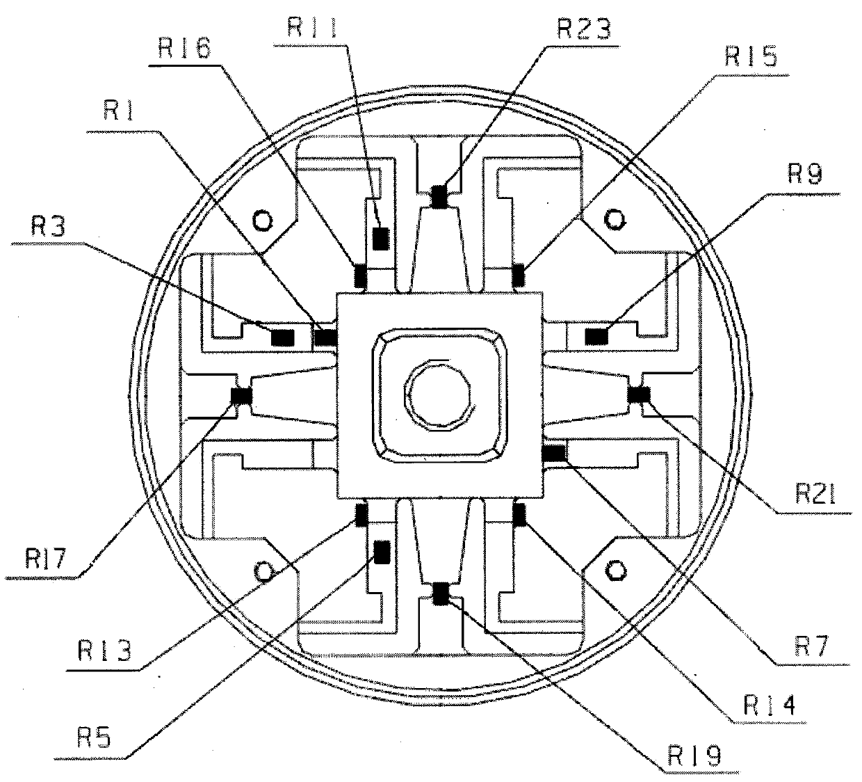 A Novel Six-dimensional Force and Torque Sensor