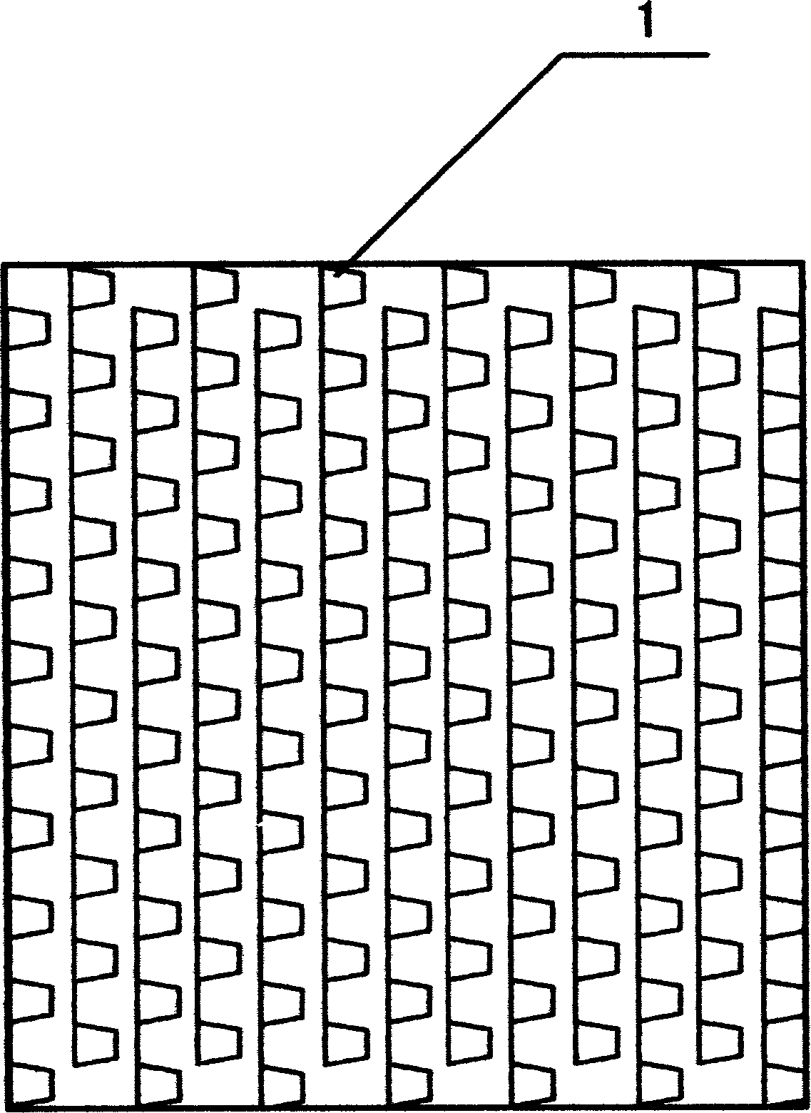 Rubber cloth for plate burning and its manufacturing method