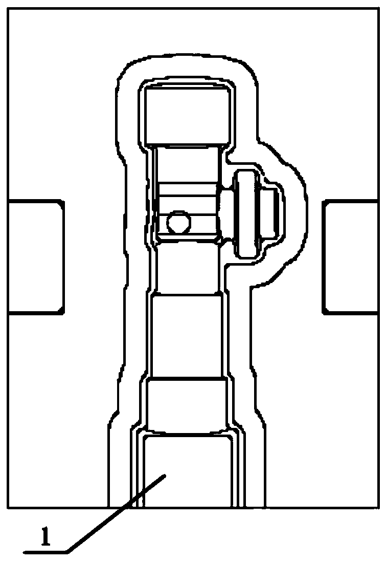 Combined forging method for 300m steel rocker arm forging