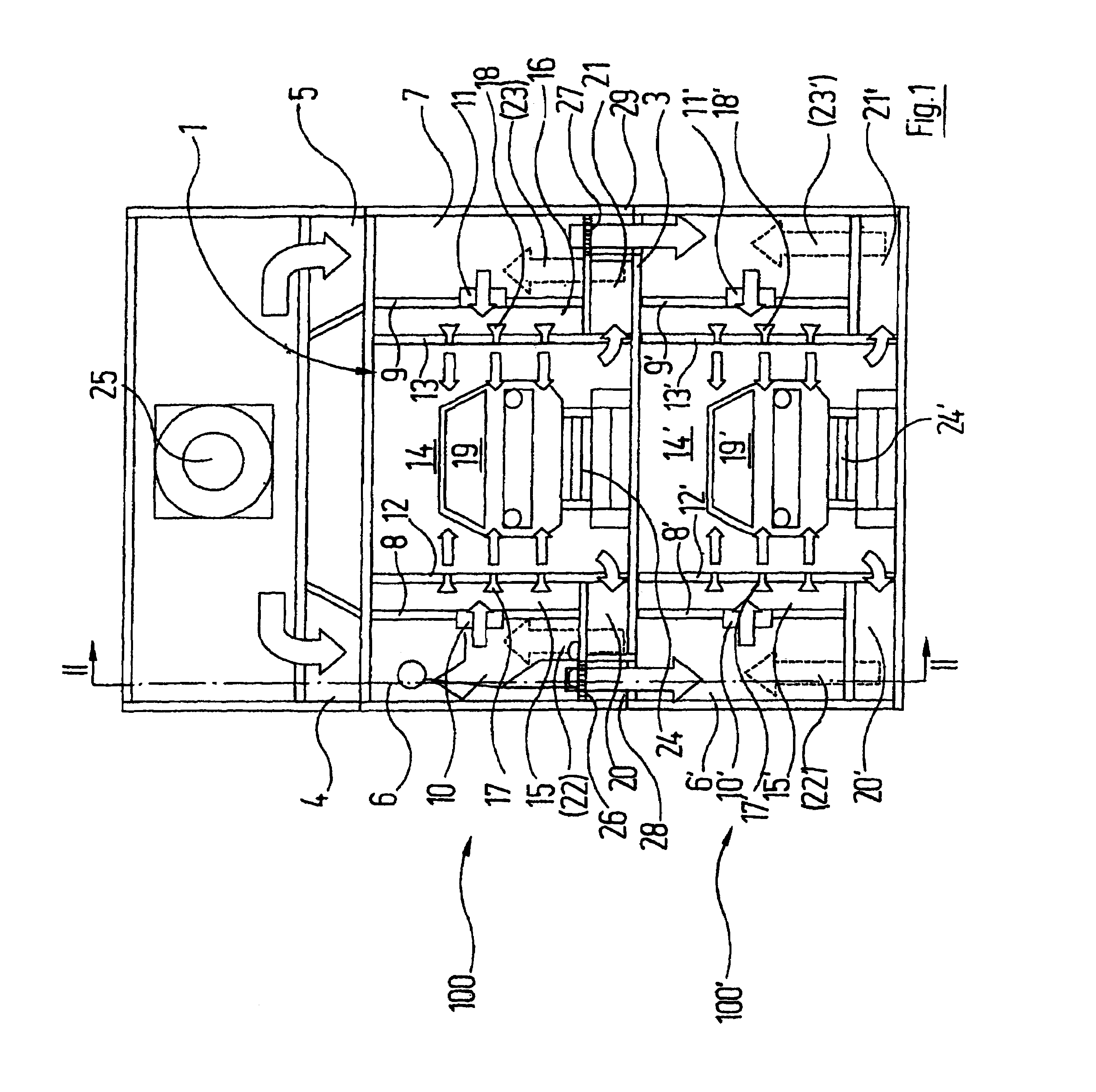 Device for controlling the temperature of objects