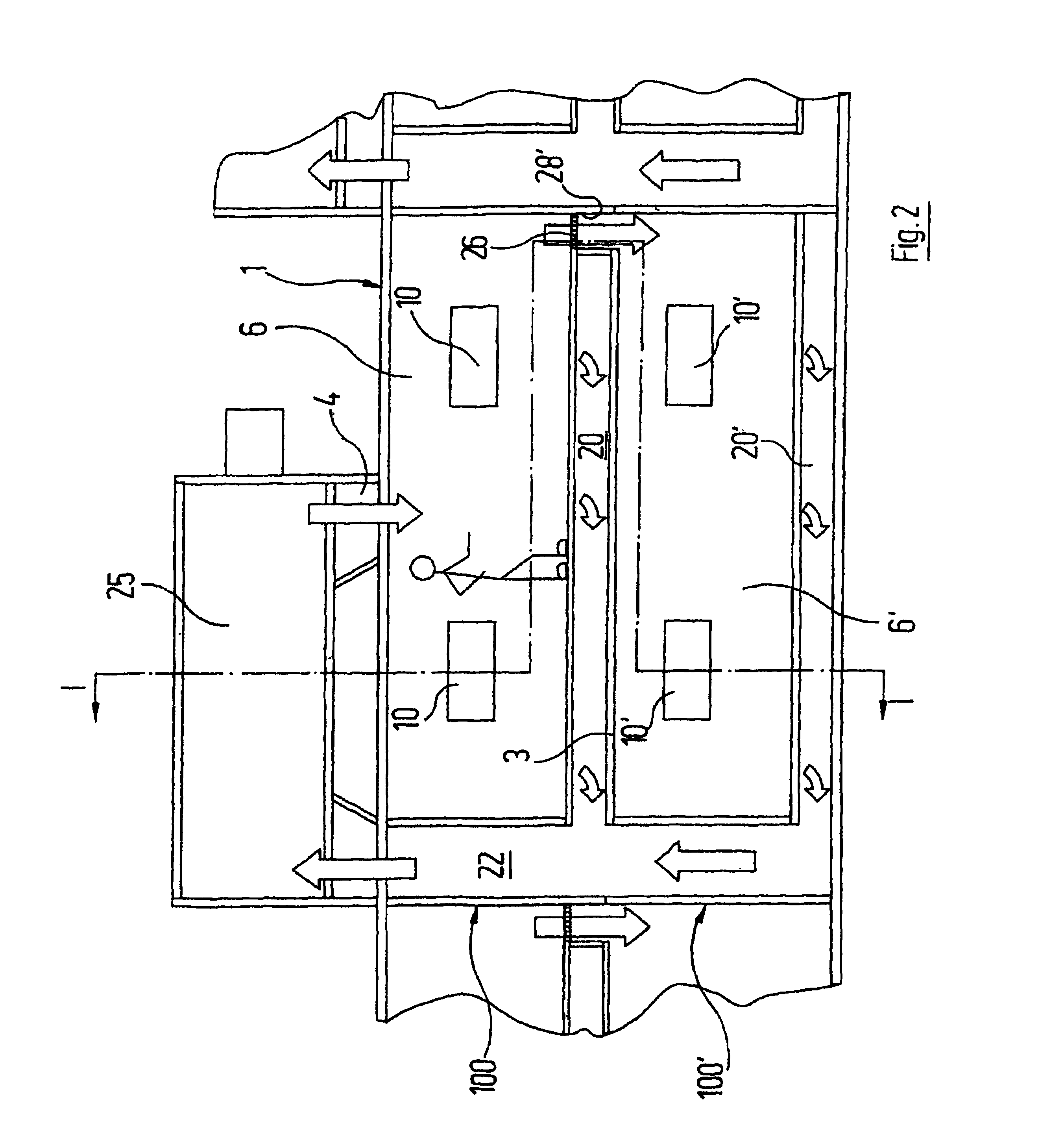 Device for controlling the temperature of objects