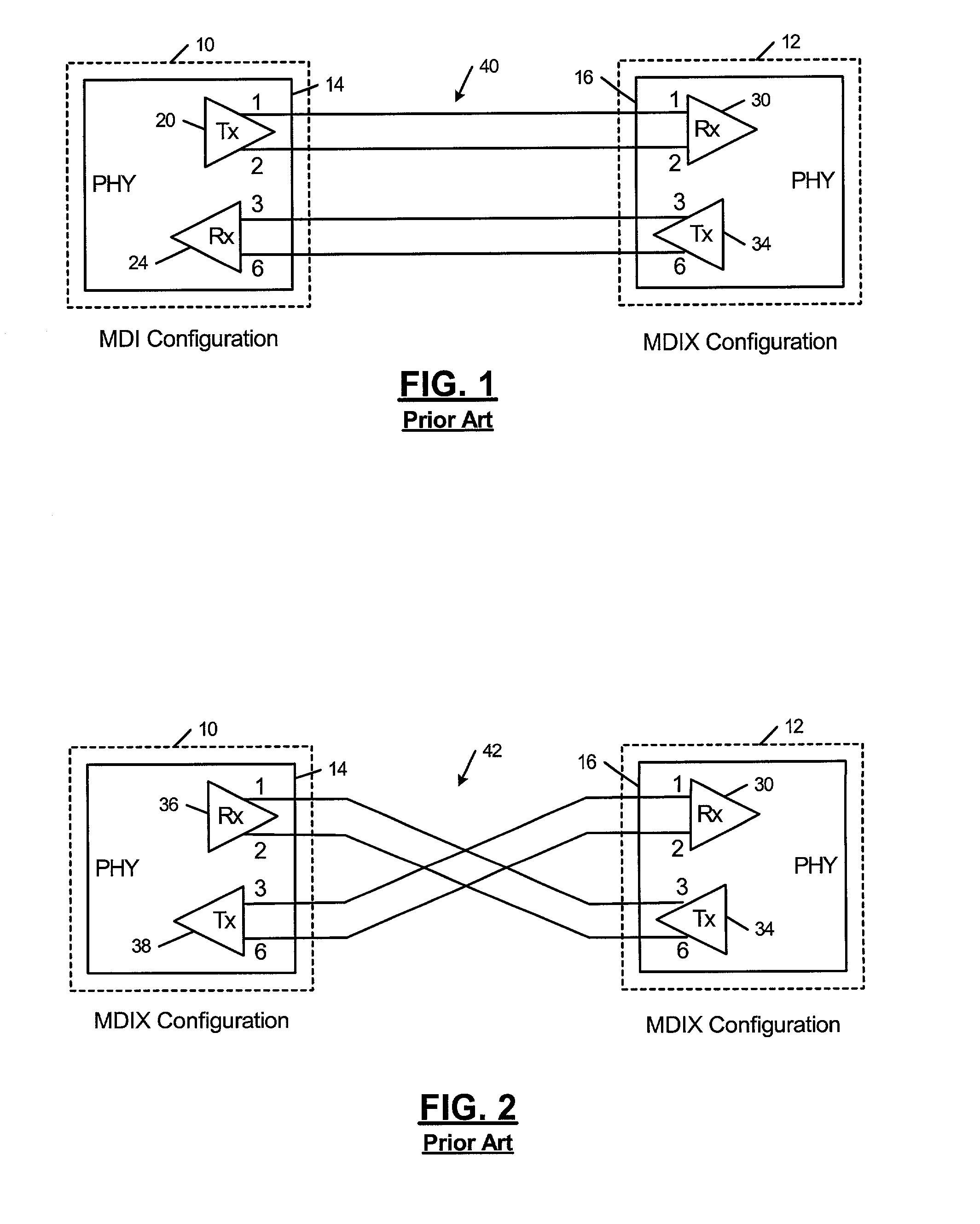 Method and apparatus for automatic crossover and parallel detect