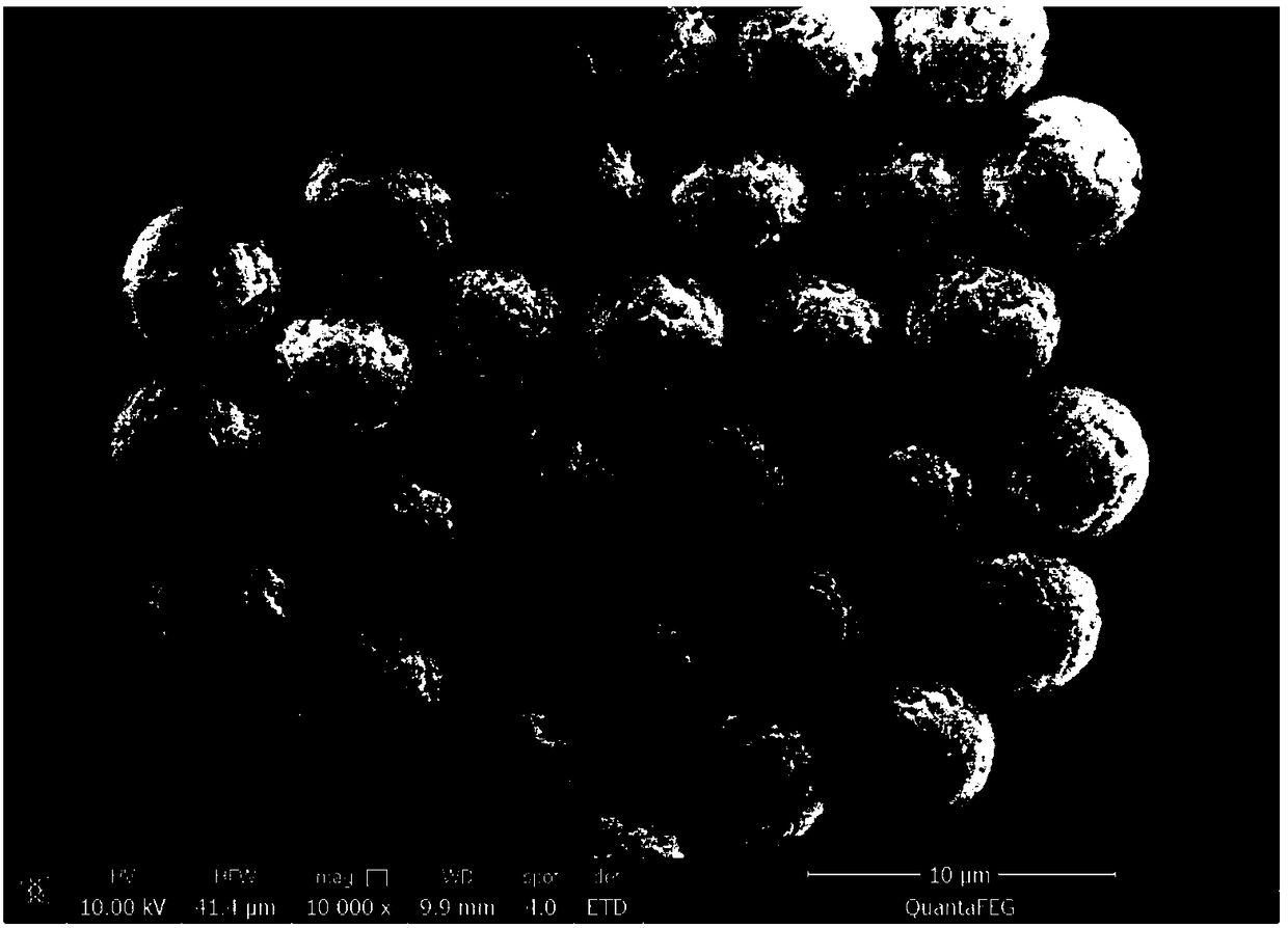 Method for preparing superparamagnetic microspheres with surfactant-based nuclear shell