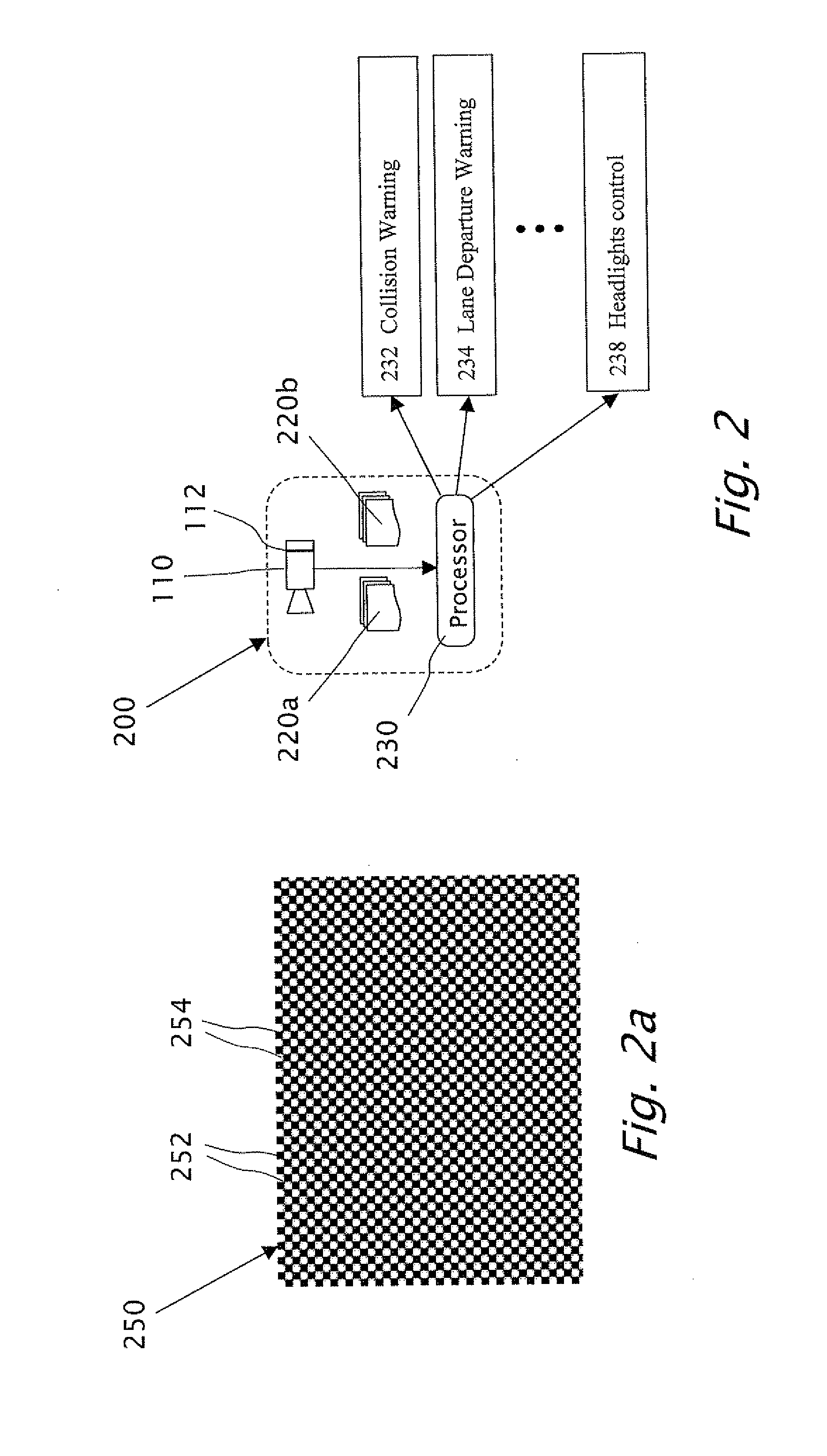 Symmetric filter patterns for enhanced performance of single and concurrent driver assistance applications