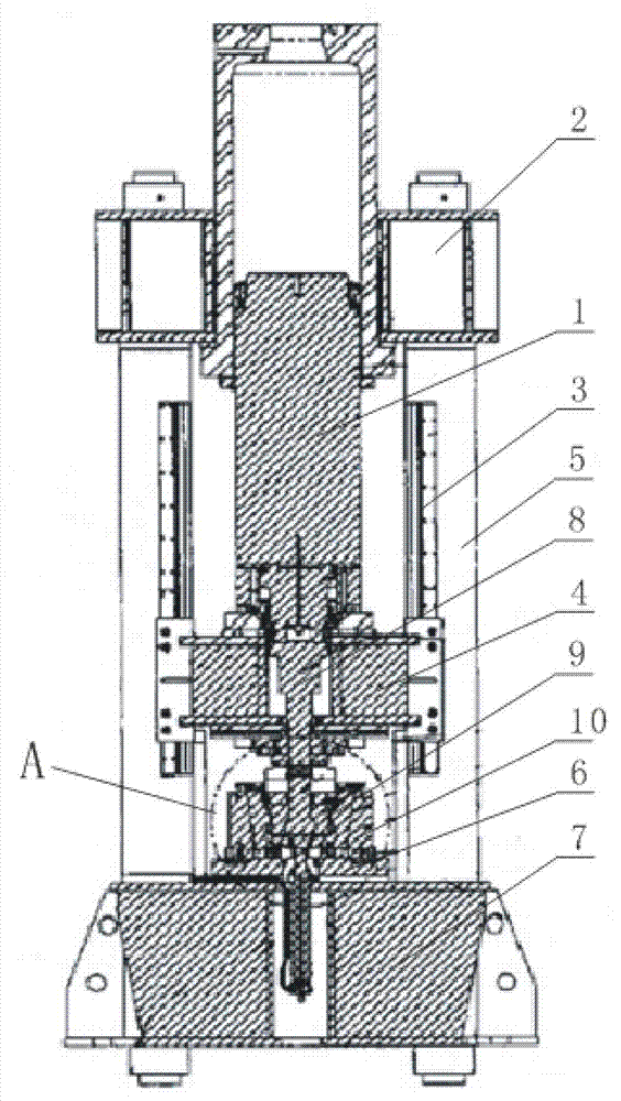 Forging method and forging device of twice forcing molten soup forging wheel