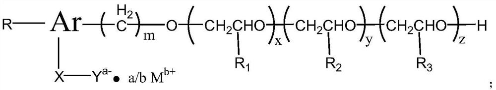 Polyether anionic surfactant and method for improving oil and gas recovery ratio