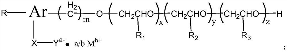 Polyether anionic surfactant and method for improving oil and gas recovery ratio