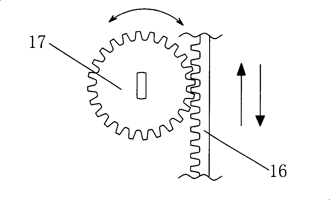 Dishwasher air-out mechanism driving device