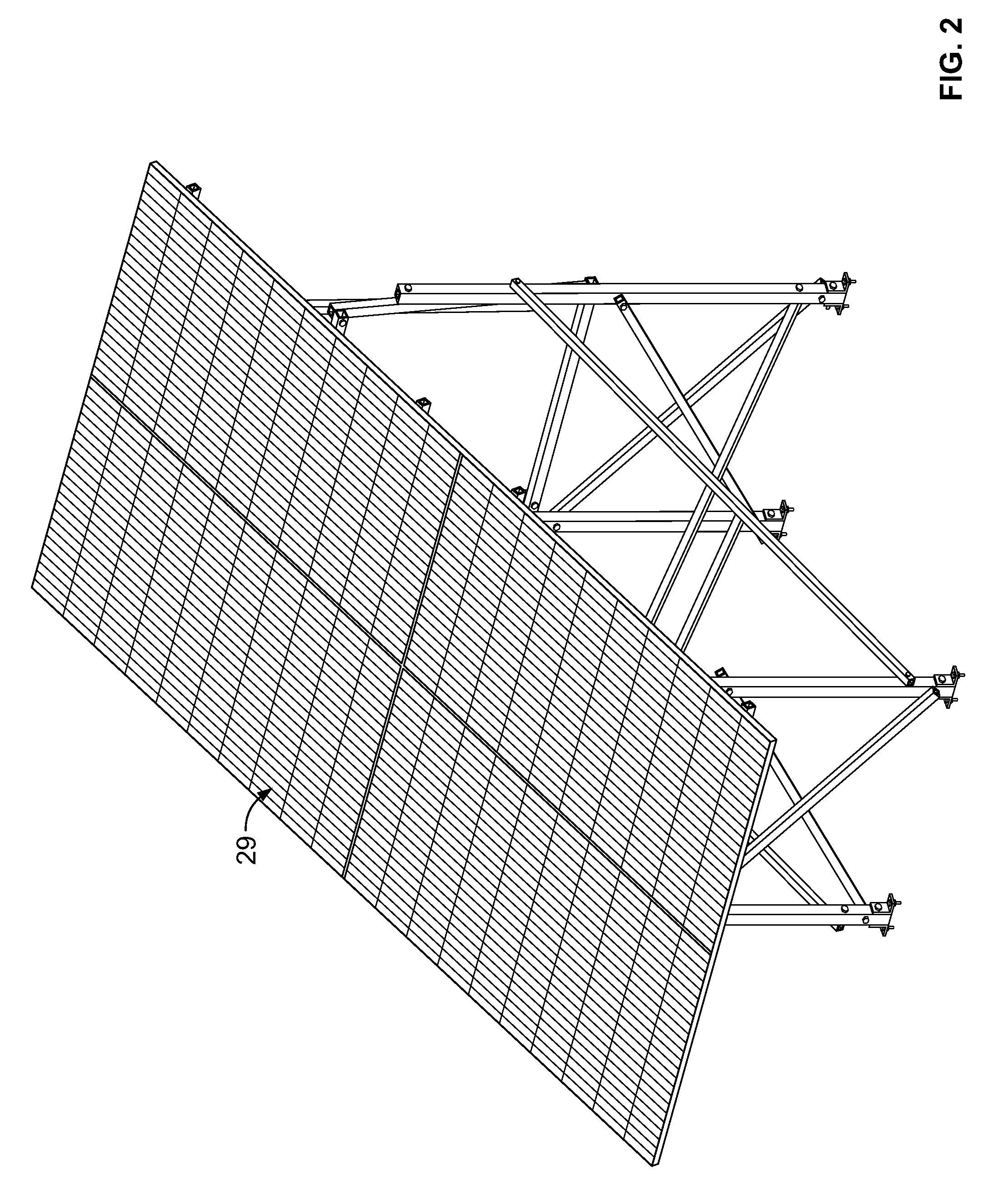 Multi-position solar panel rack