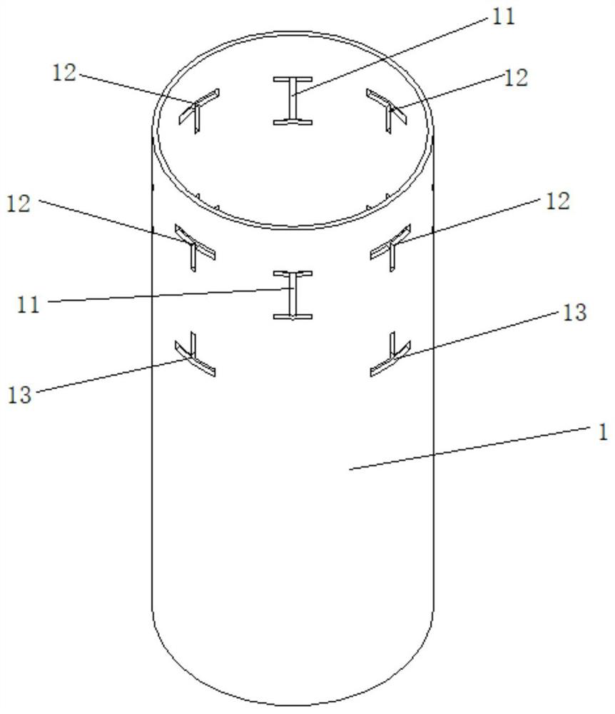 Steel pipe column connection node structure