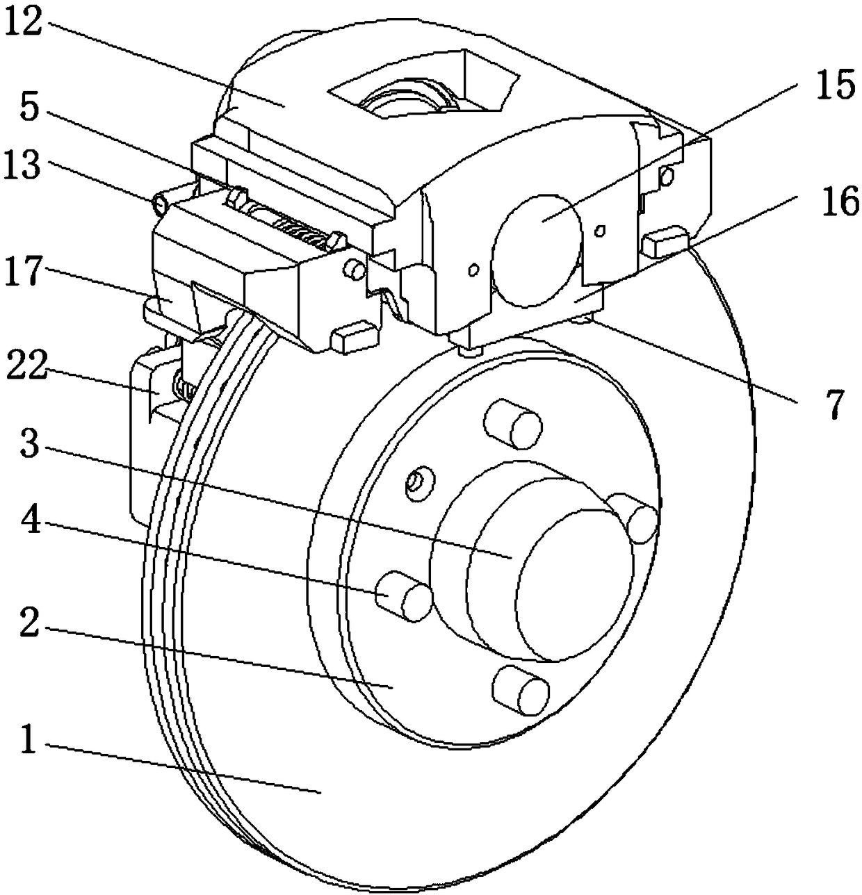 Disc brake for automobile braking system