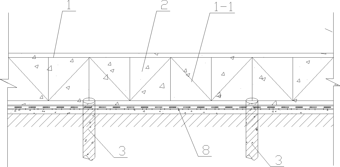 Construction method of foundation slab in subsurface structure engineering