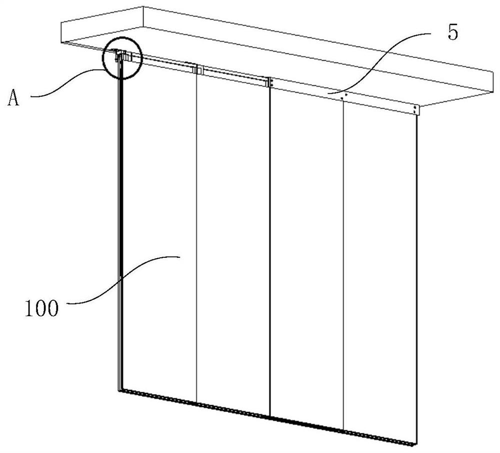 Assembled wall top packaging structure and installation method thereof