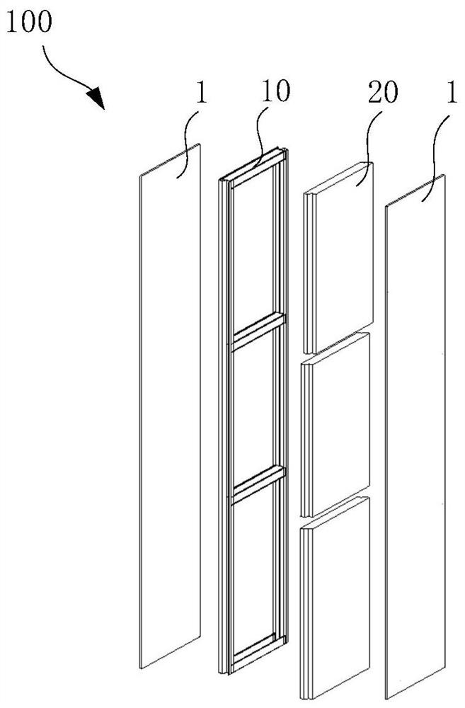 Assembled wall top packaging structure and installation method thereof