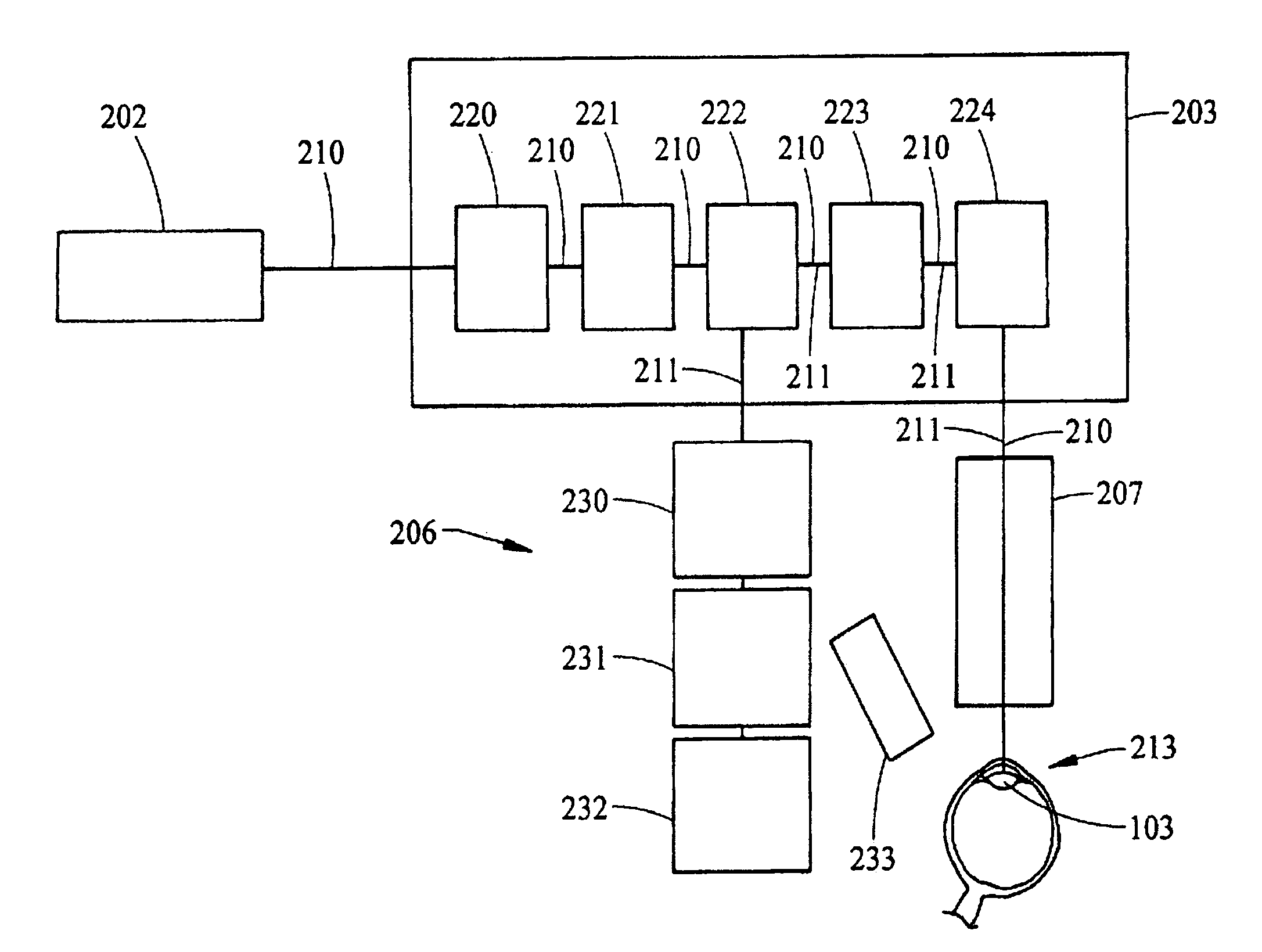 System and apparatus for delivering a laser beam to the lens of an eye