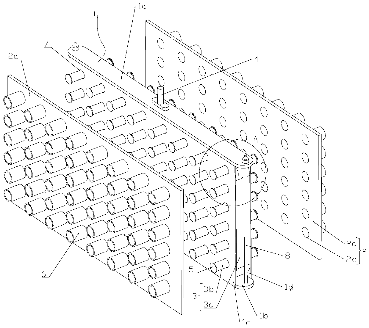 Shaping ejection mechanism of explosive column forming machine